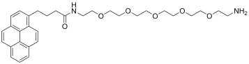 Pyrenebutyricamide-PEG5-amine, TFA salt