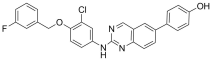 4-(4-(4-(3-fluorobenzyloxy)-3-chlorophenylamino)quinazolin-6-yl)phenol