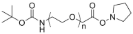t-Boc Amine PEG Succinimidyl Carboxymethyl Ester, MW 5K