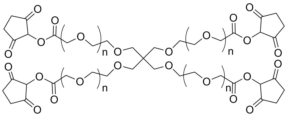 4arm PEG Succinimidyl Carboxymethyl Ester, MW 10K