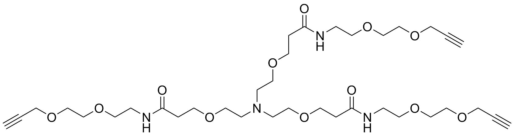 Tri(propargyl-PEG2-NHCO-ethyloxyethyl)amine